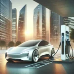 "2026 Honda Prologue EV in a scenic urban setting, showcasing its sleek design and futuristic features, highlighting the anticipated electric vehicle's launch in the US."
