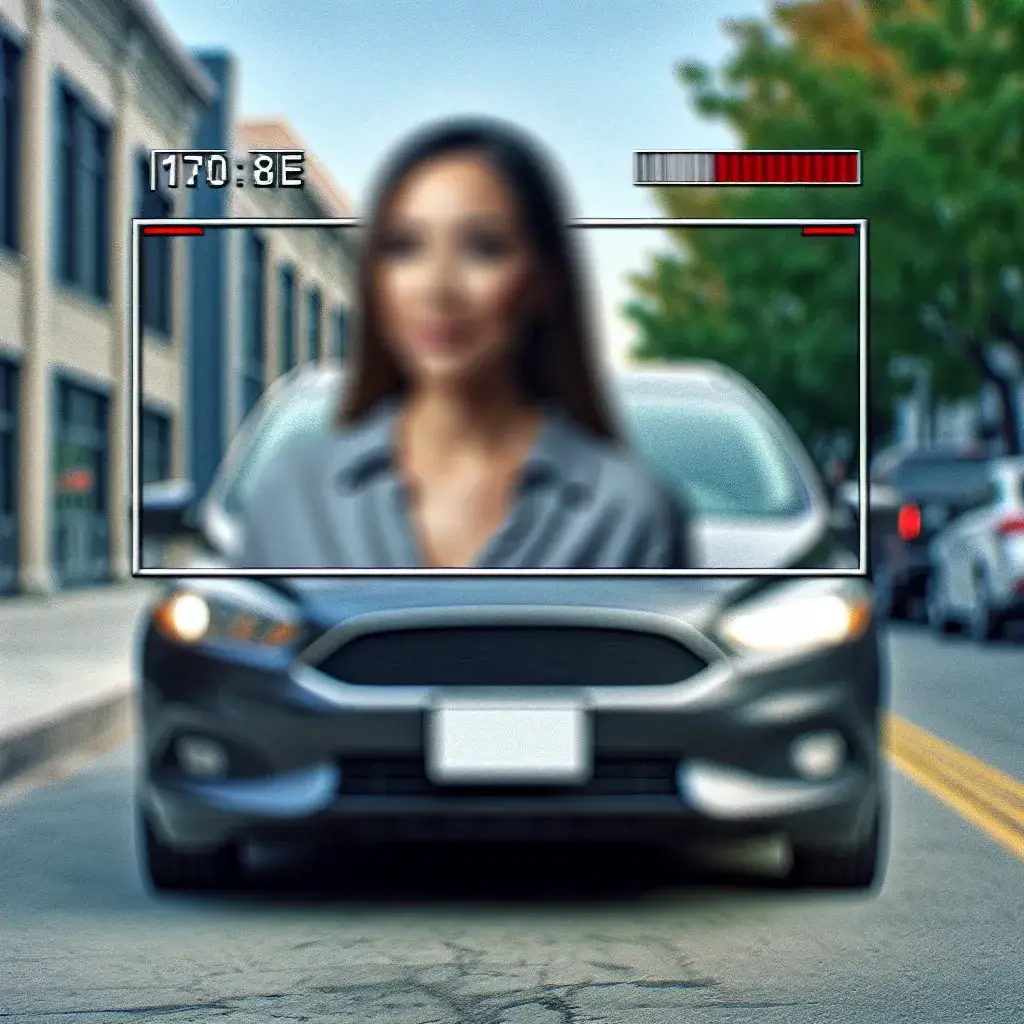 "Blurred faces and license plates in a video editing software interface, demonstrating techniques for enhancing privacy in videos, as discussed in 'How to Blur Faces and License Plates in Videos: Complete Privacy Protection Guide.'"